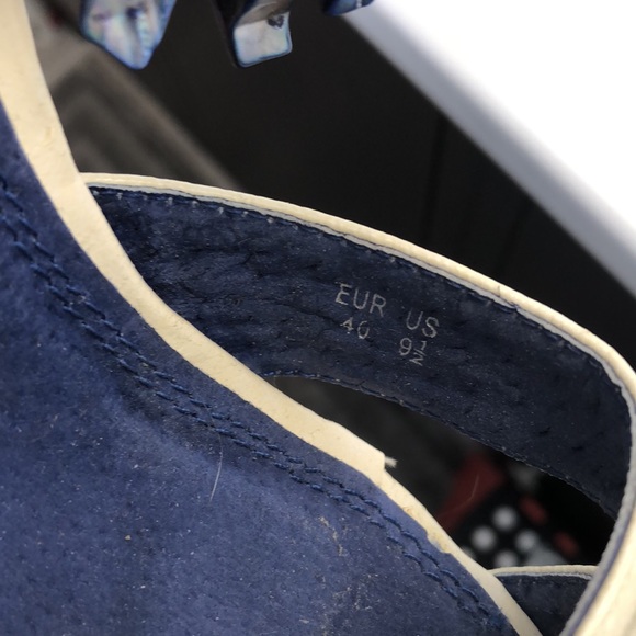 Pilar Abril Cork Platform Shoes Sandals with Decorated Ankle Strap - Picture 13 of 13